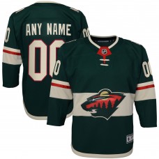 Детская именная игровая джерси Minnesota Wild Youth Home Premier Custom - Green