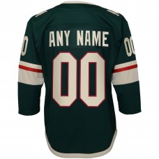 Детская именная игровая джерси Minnesota Wild Youth Home Premier Custom - Green