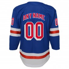 Подростковая New York Rangers Blue Home Premier Custom Jersey