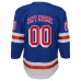 Подростковая New York Rangers Blue Home Premier Custom Jersey
