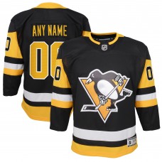 Pittsburgh Penguins Youth Home Premier Custom Jersey - Black