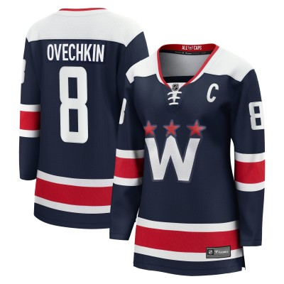 Женская джерси Washington Capitals Alexander Ovechkin Fanatics Navy Alternate Premier Breakaway