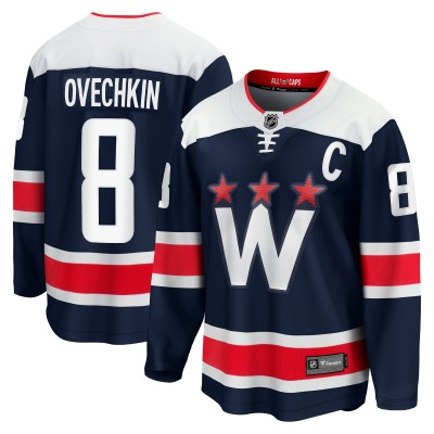 Игровая джерси Washington Capitals Alexander Ovechkin Fanatics Navy Alternate Premier Breakaway