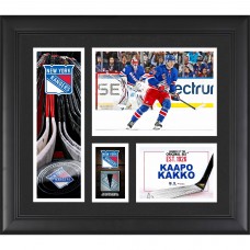 Плакат Kaapo Kakko New York Rangers Fanatics Authentic Framed 15 x 17 Player Collage with a