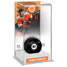Шайба с автографом Шайба с автографом Travis Konecny Philadelphia Flyers Fanatics Authentic Autographed with Deluxe Tall
