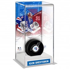 Autographed New York Rangers Igor Shesterkin Fanatics Authentic Hockey Puck with Deluxe Tall Hockey Puck Case Autographed New York Rangers Igor Shesterkin Fanatics Authentic Hockey Puck with Deluxe Tall Hockey Puck Case