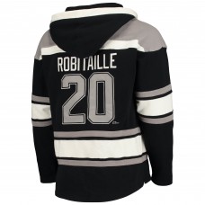 Толстовка Luc Robitaille Los Angeles Kings 47 Retired Player Name & Number Lacer - Black