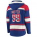 Толстовка Wayne Gretzky New York Rangers 47 Retired Player Name & Number Lacer - Blue