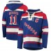 Толстовка Mark Messier New York Rangers 47 Retired Player Name & Number Lacer - Blue