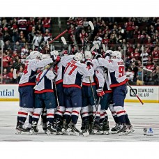 Unsigned Washington Capitals Alex Ovechkin Fanatics Authentic 700th NHL Goal Team Celebration Photograph