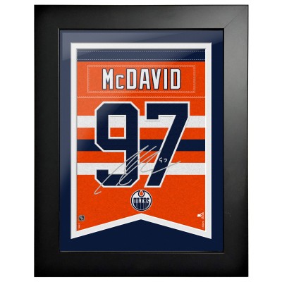 Edmonton Oilers Connor McDavid 12 x 16 Framed Player Number Replica Plaque