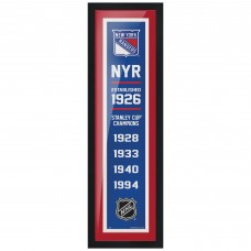 New York Rangers 6 x 22 Empire Framed Artwork New York Rangers 6 x 22 Empire Framed Artwork
