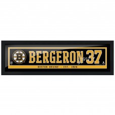 Boston Bruins Patrice Bergeron Framed Player Name Bar Replica Authentic Photo
