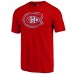 Montreal Canadiens Red Distressed Tri-Blend T-Shirt