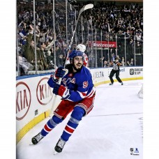 Unsigned New York Rangers Mika Zibanejad Fanatics Authentic Five Goal Game Overtime Goal Photograph
