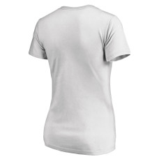 Женская Футболка Carolina Hurricanes White Floral Arched V-Neck