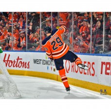 Unsigned Edmonton Oilers Leon Draisaitl Fanatics Authentic Orange Jersey Goal Celebration Photograph Unsigned Edmonton Oilers Leon Draisaitl Fanatics Authentic Orange Jersey Goal Celebration Photograph