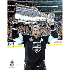 Unsigned Los Angeles Kings Anze Kopitar Fanatics Authentic 2014 Stanley Cup Champions Raising Cup Photograph