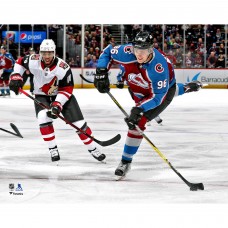 Unsigned Colorado Avalanche Mikko Rantanen Fanatics Authentic Burgundy Jersey Shooting Photograph