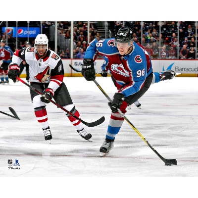 Unsigned Colorado Avalanche Mikko Rantanen Fanatics Authentic Burgundy Jersey Shooting Photograph