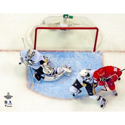 Unsigned Pittsburgh Penguins Marc-Andre Fleury Fanatics Authentic 2009 NHL Stanley Cup Finals Game 7 Series-Clinching Save Photograph