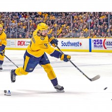 Unsigned Nashville Predators Filip Forsberg Fanatics Authentic Gold Jersey Shooting Photograph