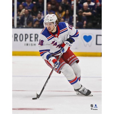 Unsigned New York Rangers Artemi Panarin Fanatics Authentic White Jersey Skating Photograph
