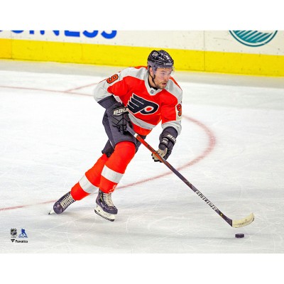 Unsigned Philadelphia Flyers Ivan Provorov Fanatics Authentic Orange Jersey Skating Photograph