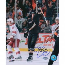 Autographed Anaheim Ducks Chris Pronger Fanatics Authentic 8 x 10 Goal Celebration Photograph