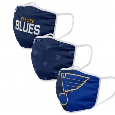 St. Louis Blues FOCO Adult Face Covering 3-Pack
