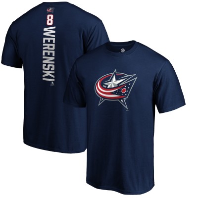 Футболка Zach Werenski Columbus Blue Jackets Playmaker - Navy