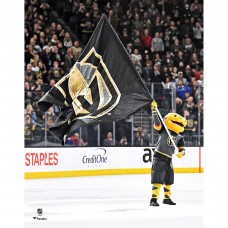 Unsigned Vegas Golden Knights Chance Fanatics Authentic Waving Flag Photograph Unsigned Vegas Golden Knights Chance Fanatics Authentic Waving Flag Photograph