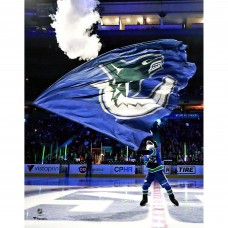 Unsigned Vancouver Canucks Fin The Whale Fanatics Authentic Waving Flag Photograph