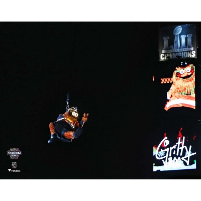 Unsigned Philadelphia Flyers Gritty Fanatics Authentic 2019 Stadium Series Rappelling Entrance Photograph