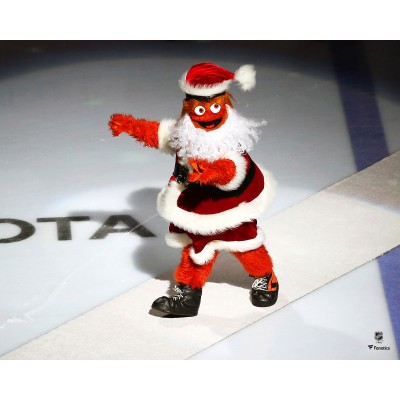 Unsigned Philadelphia Flyers Gritty Fanatics Authentic Santa Claus Photograph