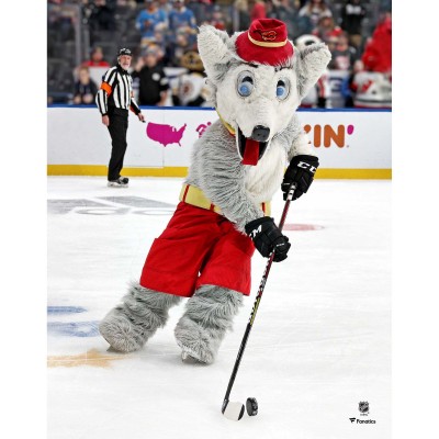 Unsigned Calgary Flames Harvey The Hound Fanatics Authentic Skating Photograph