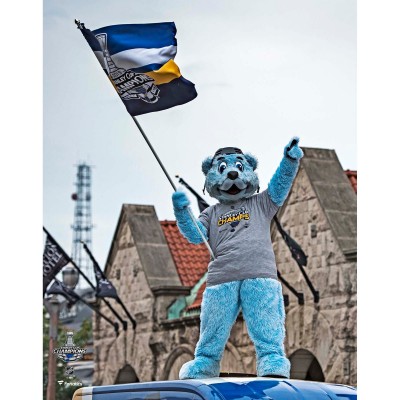 Unsigned St. Louis Blues Louie Fanatics Authentic 2019 Stanley Cup Champions Parade Photograph