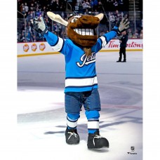 Unsigned Winnipeg Jets Mick E. Moose Fanatics Authentic Win Celebration Photograph