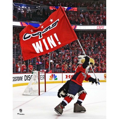 Unsigned Washington Capitals Slapshot Fanatics Authentic Waving Flag Photograph