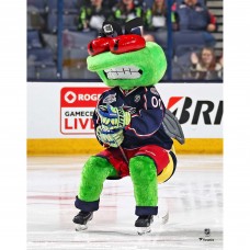 Unsigned Columbus Blue Jackets Stinger Fanatics Authentic Goal Celebration Photograph