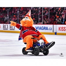 Unsigned Montreal Canadiens Youppi Fanatics Authentic Riding ATV On Ice Photograph