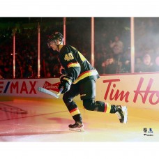 Unsigned Vancouver Canucks Elias Pettersson Fanatics Authentic Black Alternate Jersey Pregame Photograph