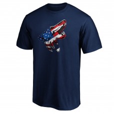 Arizona Coyotes Banner Wave Logo T-Shirt - Navy