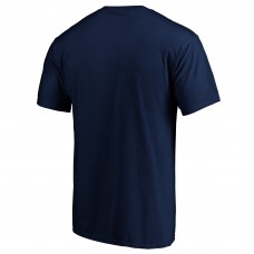 Columbus Blue Jackets Banner Wave Logo T-Shirt - Navy