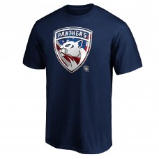 Florida Panthers Banner Wave Logo T-Shirt - Navy