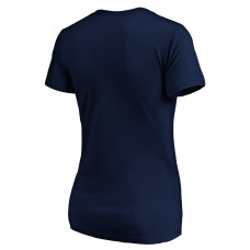 Женская футболка Florida Panthers Navy Banner Wave Logo V-Neck