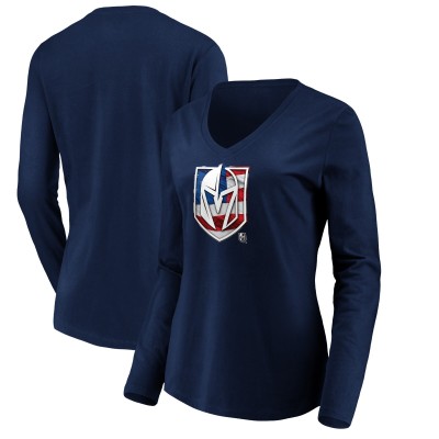 Футболка Vegas Golden Knights womens Banner Wave Logo - Navy