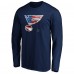 Футболка St. Louis Blues Banner Wave Logo Long Sleeve - Navy
