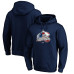 Colorado Avalanche Navy Banner Wave Logo Pullover Hoodie