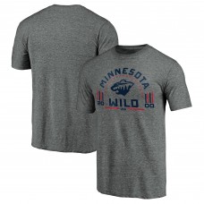 Футболка Minnesota Wild Heathered Gray Team Freedom Tri-Blend